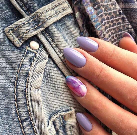 Purple manicure