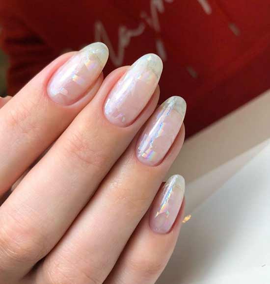 Translucent manicure