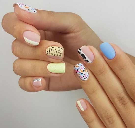 Bright manicure spring-summer 2020