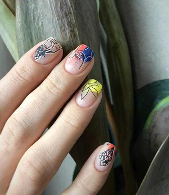 Fashion stamping manicure