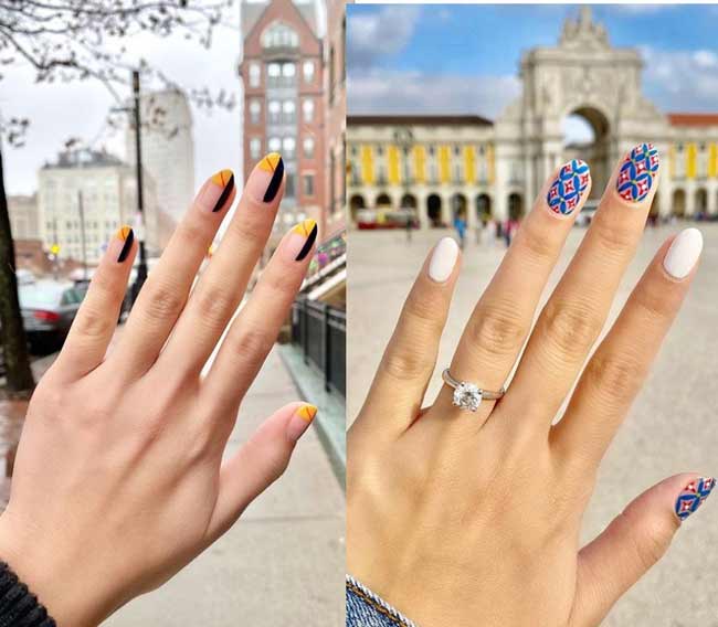 Ongles pointus photo de pédicure à la mode 2020