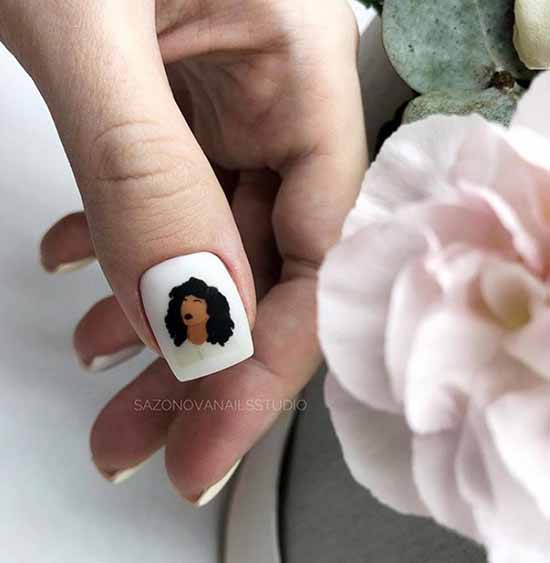 Manucure blanche 2021 : photo-design d'ongles, 100 belles nouveautés