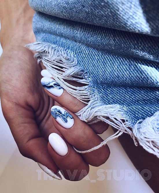 Manucure blanche 2021 : photo-design d'ongles, 100 belles nouveautés