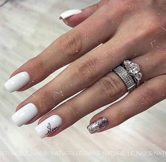 Manucure blanche 2021 : photo-design d'ongles, 100 belles nouveautés
