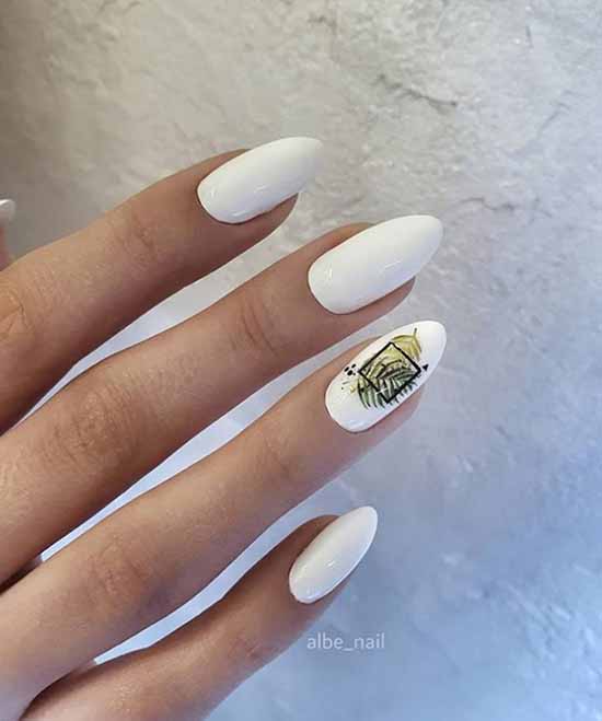 Manucure blanche 2021 : photo-design d'ongles, 100 belles nouveautés