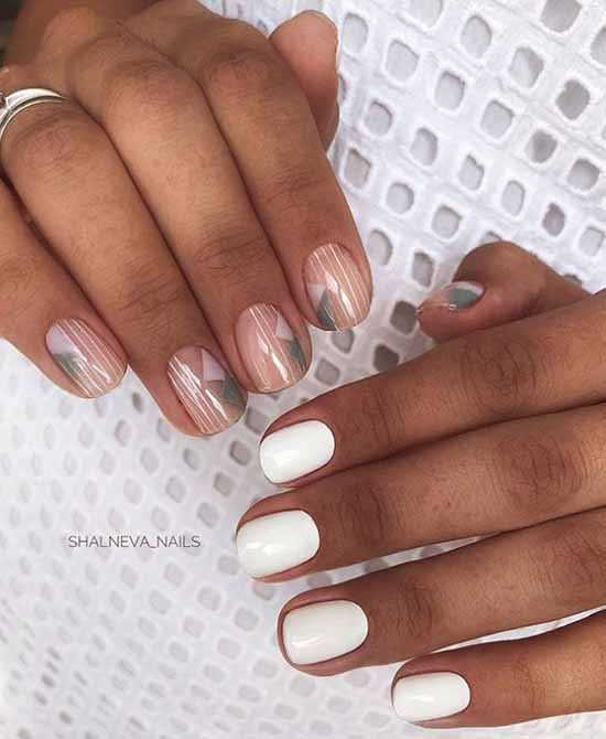 Manucure blanche 2021 : photo-design d'ongles, 100 belles nouveautés