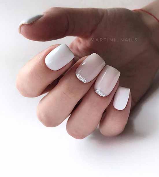 Manucure blanche 2021 : photo-design d'ongles, 100 belles nouveautés