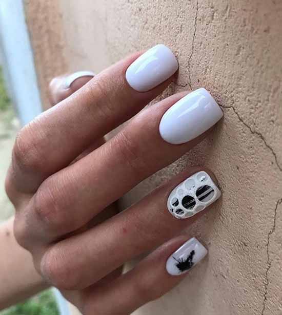 Manucure blanche 2021 : photo-design d'ongles, 100 belles nouveautés