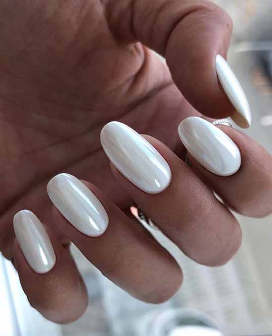 Manucure blanche 2021 : photo-design d'ongles, 100 belles nouveautés