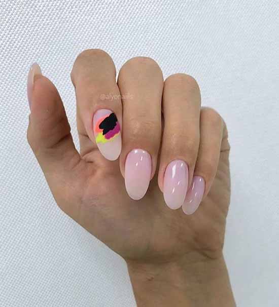 Nude nail design: 100 beautiful photo-novelties of manicure