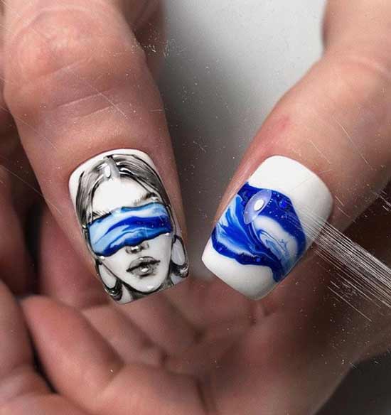 Peinture d'art sur les ongles