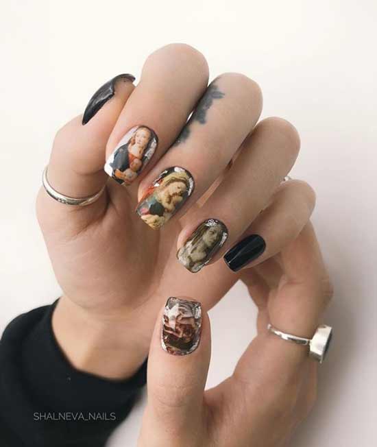 Drawings on all nails