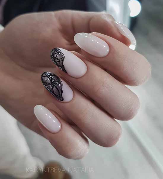 Nail design with a pattern: 101 photos, ideas, new manicure