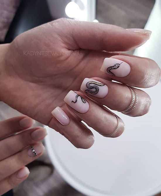 Nail design with a pattern: 101 photos, ideas, new manicure