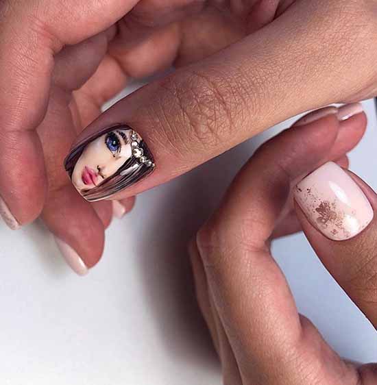 Nail design with a pattern: 101 photos, ideas, new manicure