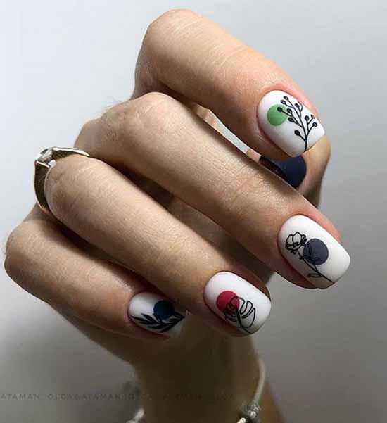 Nail design with a pattern: 101 photos, ideas, new manicure