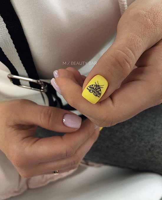 Nail design with a pattern: 101 photos, ideas, new manicure