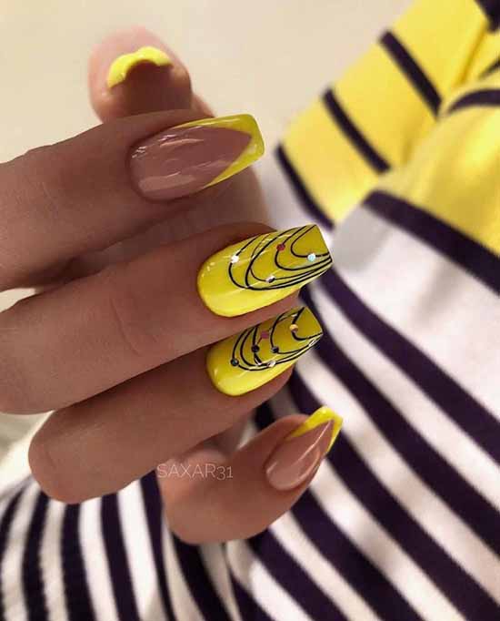 Nail design with a pattern: 101 photos, ideas, new manicure