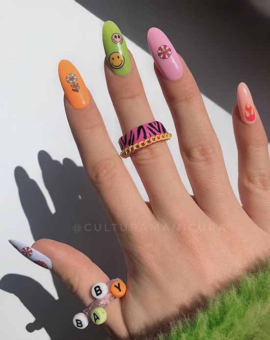 Nail design with a pattern: 101 photos, ideas, new manicure