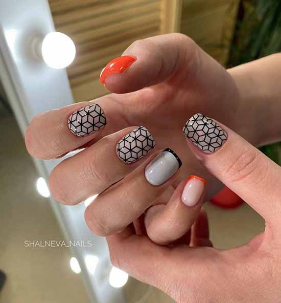 Nail design with a pattern: 101 photos, ideas, new manicure