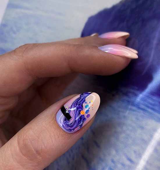 Nail design with a pattern: 101 photos, ideas, new manicure