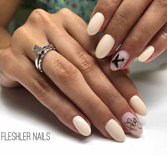 Nail design with a pattern: 101 photos, ideas, new manicure