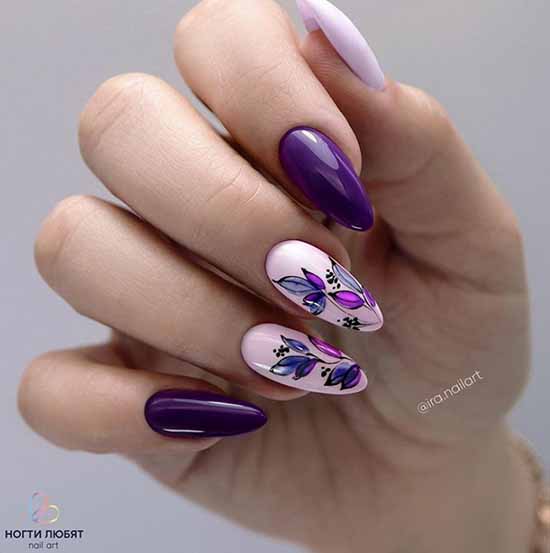 Nail design with a pattern: 101 photos, ideas, new manicure