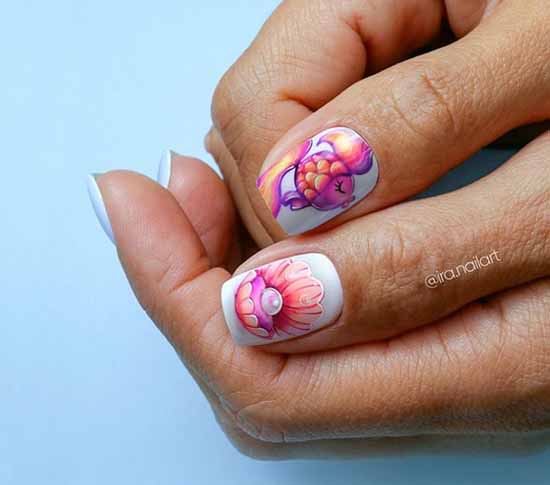 Nail design with a pattern: 101 photos, ideas, new manicure