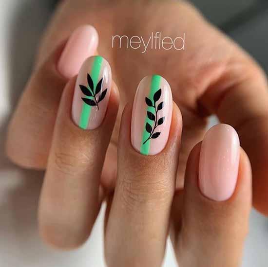 Nail design with a pattern: 101 photos, ideas, new manicure