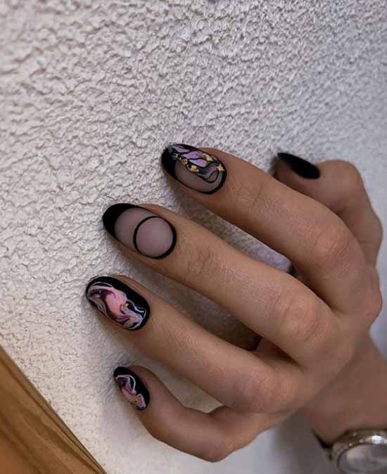 Nail design with a pattern: 101 photos, ideas, new manicure