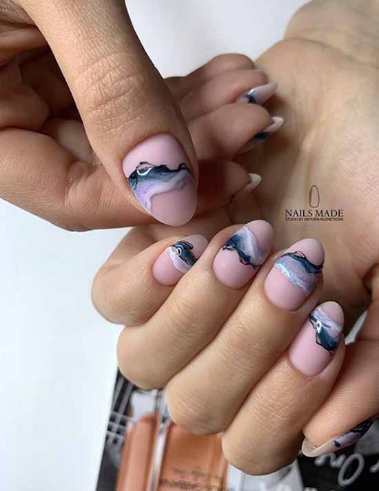 Nail design with a pattern: 101 photos, ideas, new manicure