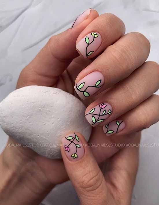 Nail design with a pattern: 101 photos, ideas, new manicure