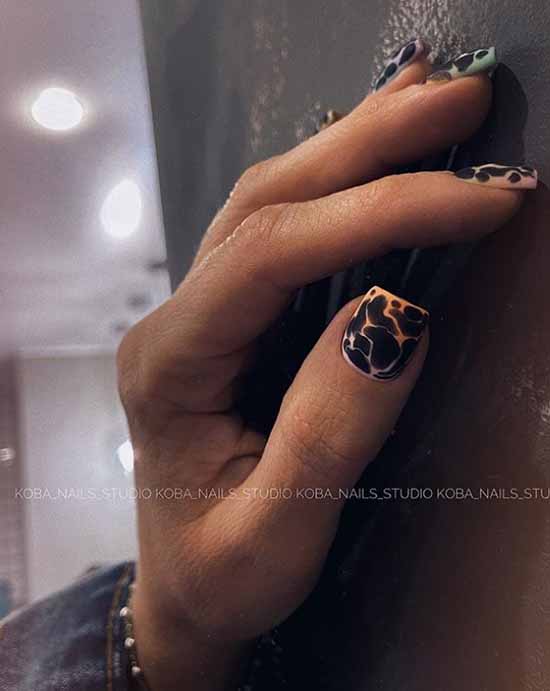 Nail design with a pattern: 101 photos, ideas, new manicure