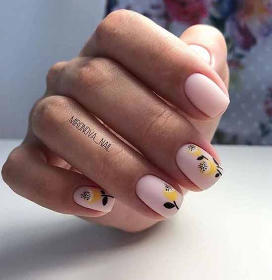 Nail design with a pattern: 101 photos, ideas, new manicure