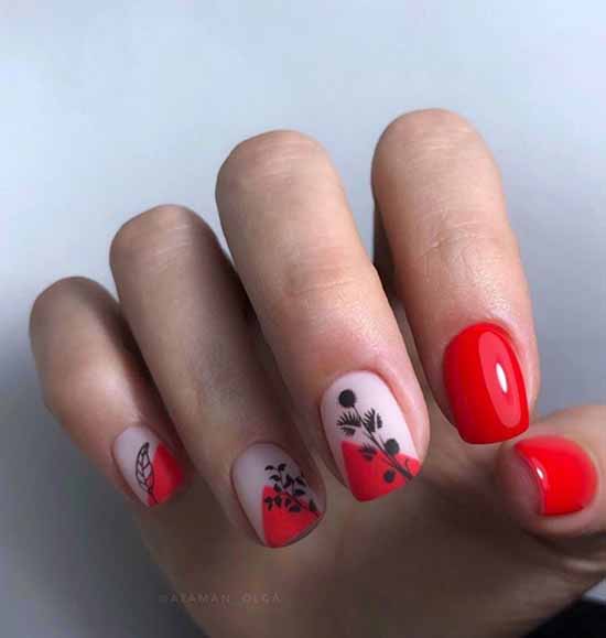 Nail design with a pattern: 101 photos, ideas, new manicure