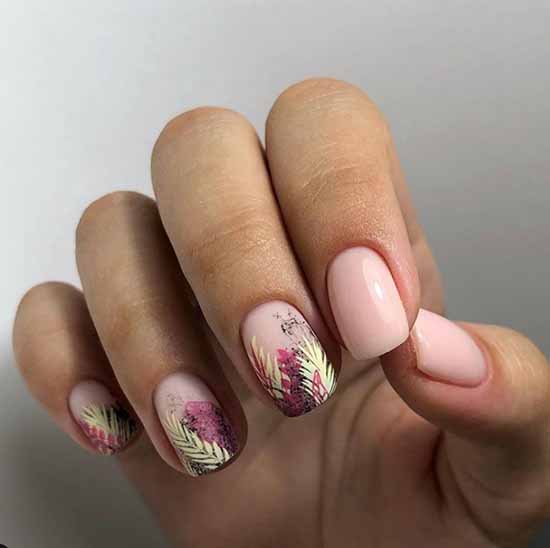 Nail design with a pattern: 101 photos, ideas, new manicure