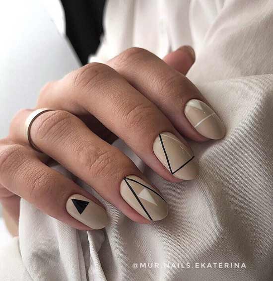 Coffee manicure color