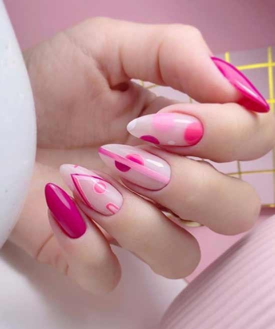 Ongles longs fuchsia