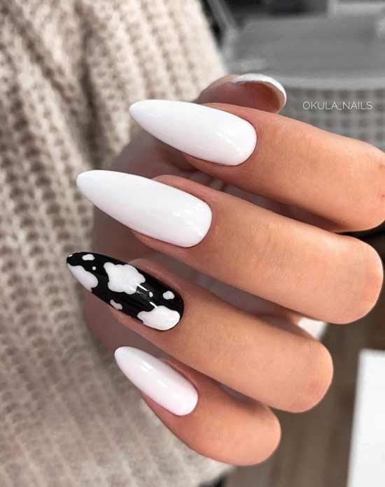 Beautiful white manicure