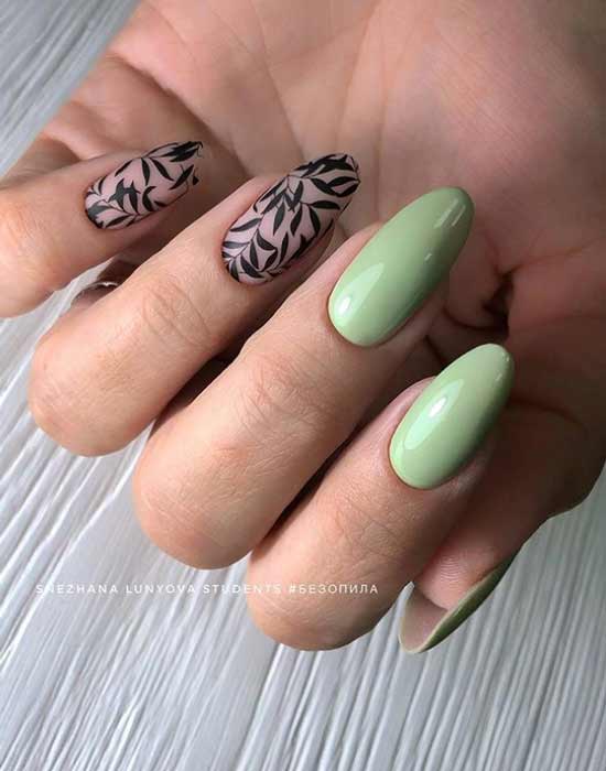 Stamping design long nails