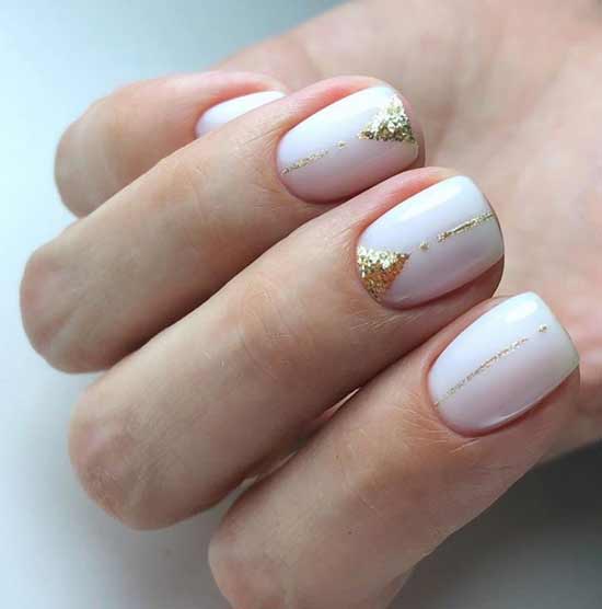 Wedding manicure for short nails: photos, trends, novelties