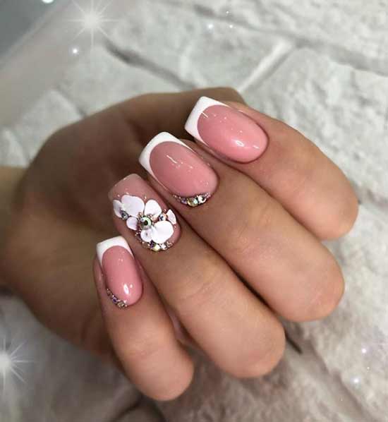 French with white flower