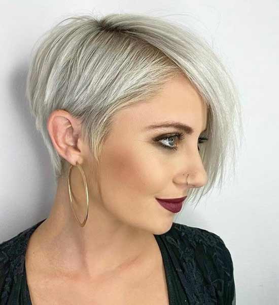 Photo of fashionable haircuts with asymmetry