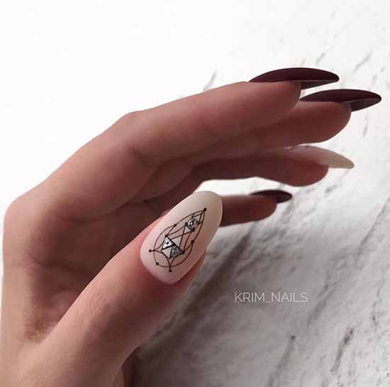 Geometry nail design: new items, photos, best manicure ideas