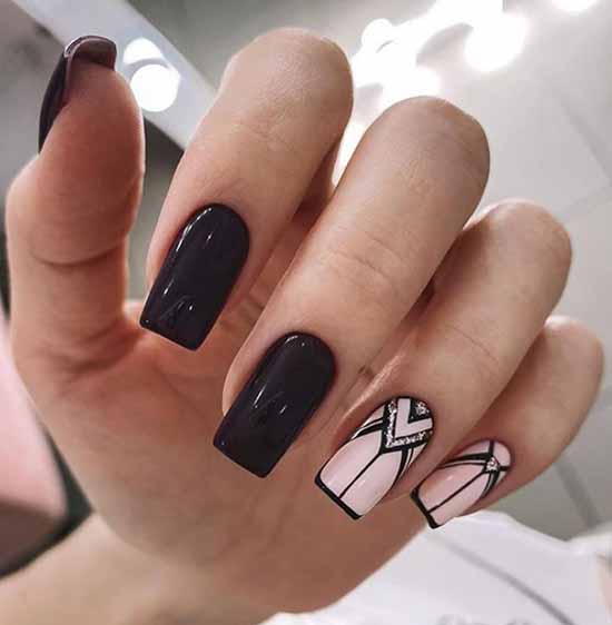 Conception d'ongles géométriques: nouveaux articles, photos, meilleures idées de manucure