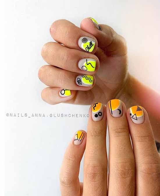 Geometry nail design: new items, photos, best manicure ideas