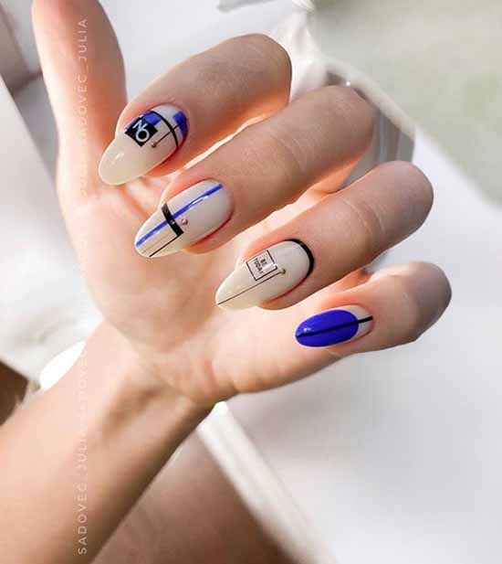 Geometry nail design: new items, photos, best manicure ideas