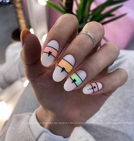 Geometry nail design: new items, photos, best manicure ideas