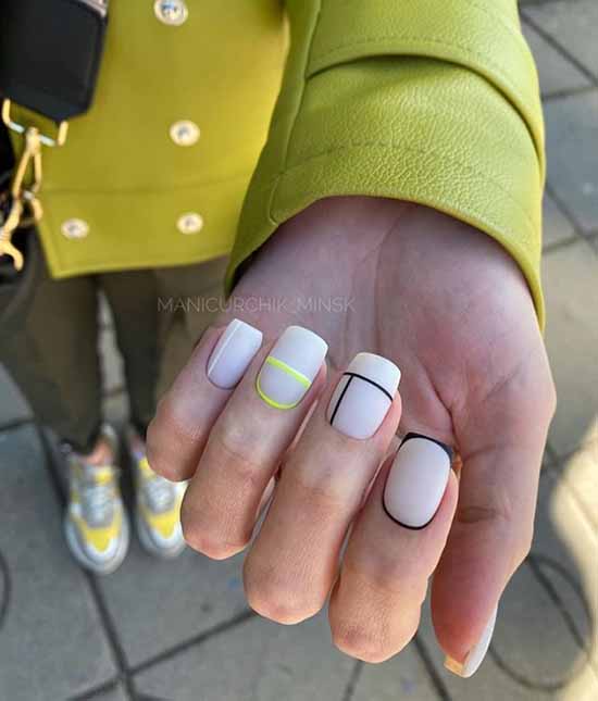 Geometry nail design: new items, photos, best manicure ideas