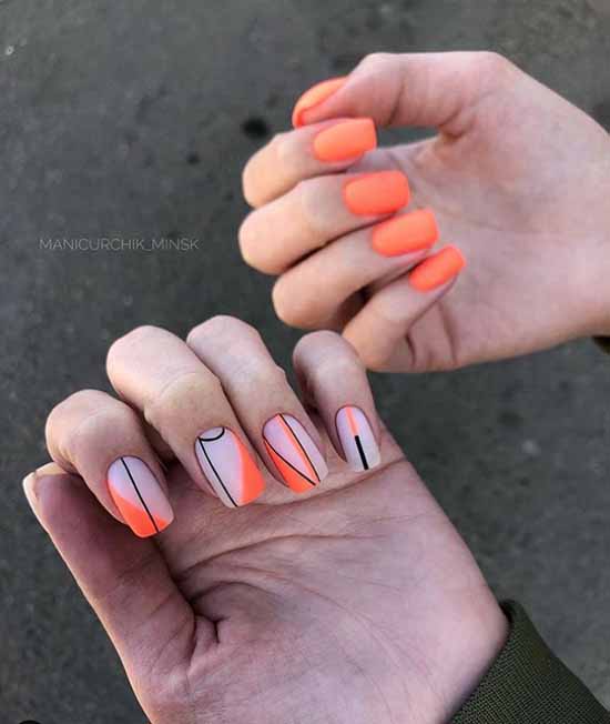 Geometry nail design: new items, photos, best manicure ideas